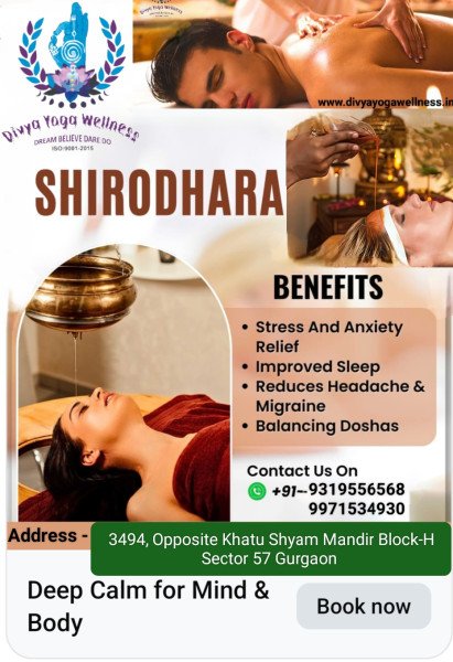 Shirodhara Treatment for Relaxation