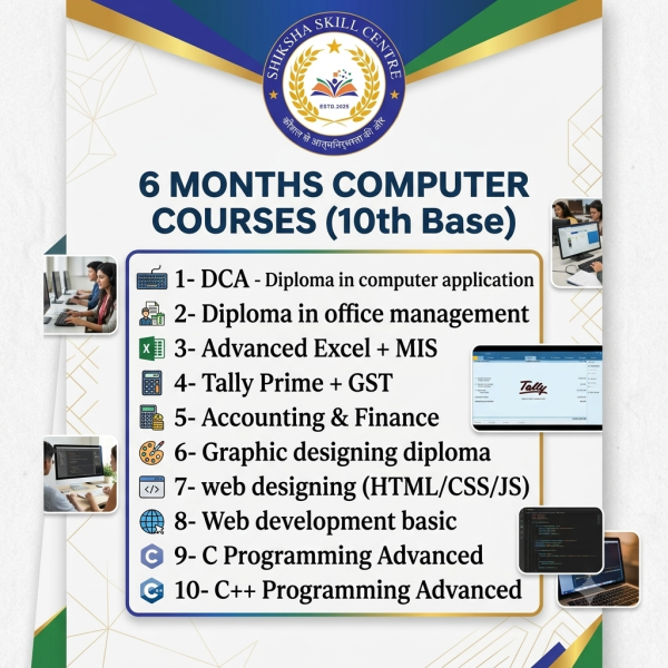 6 months Computer Course