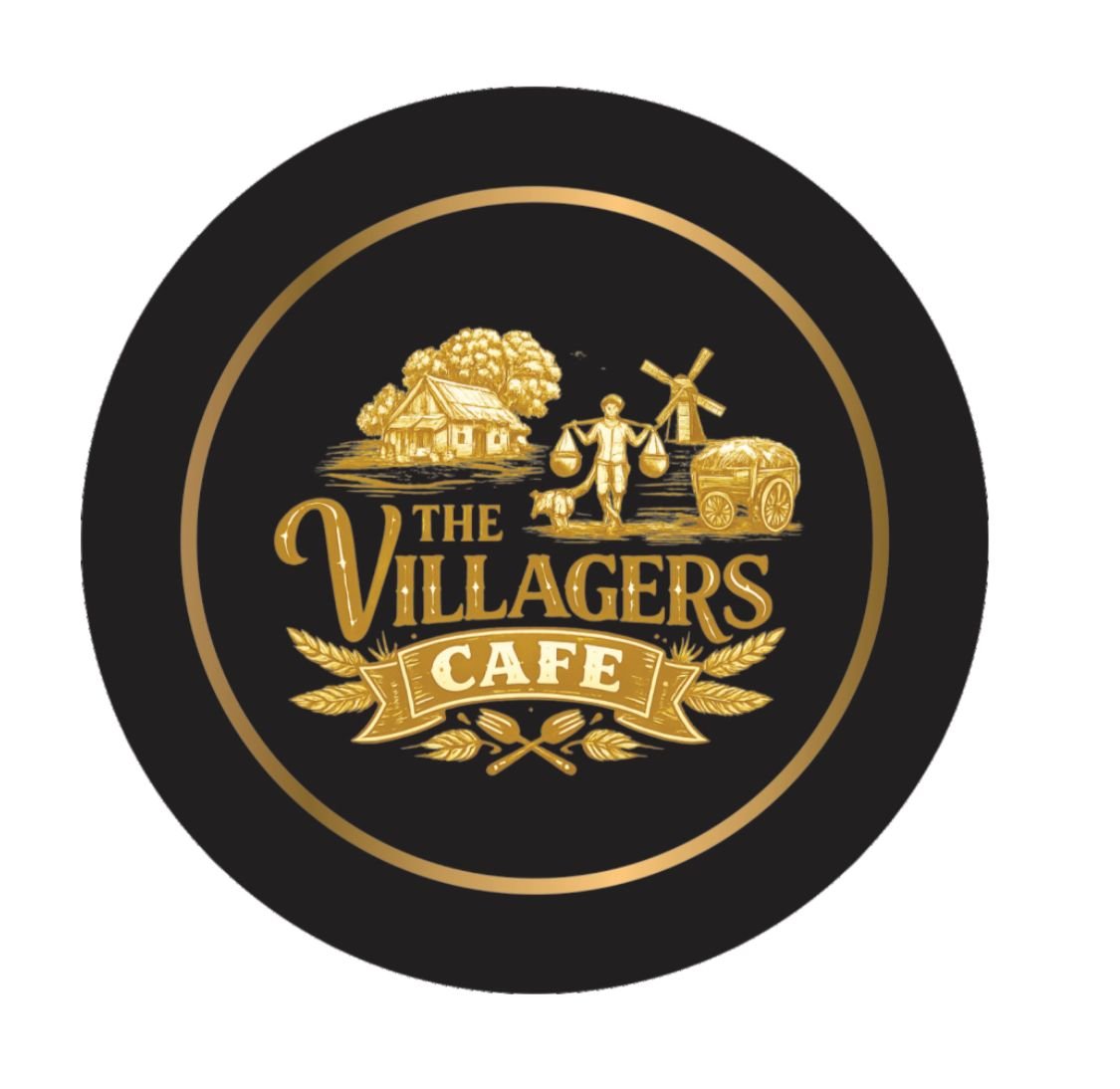 THE  VILLAGERS CAFE Banner